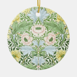 Ornamento De Cerâmica Wm Morris Myrtle Floral Arte Nova Brilhante