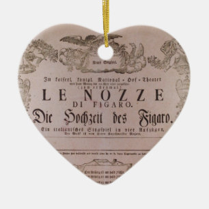 Ornamento De Cerâmica ☐ Wolfgang Amadeus Mozart Oper Le nozze di Figaro