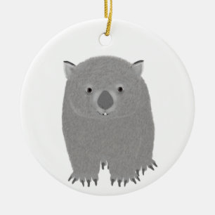 Ornamento De Cerâmica Wombat Ornament