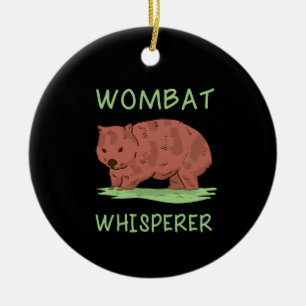 Ornamento De Cerâmica Wombat Whisperer