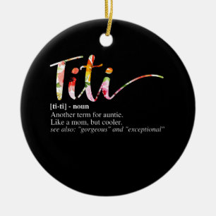 Ornamento De Cerâmica Womens Titi Definição Outro Termo Para Tia Coo