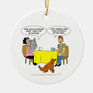 Ornamento De Cerâmica Wood Turner Gift Woodvire Compro Humor de Cartogra