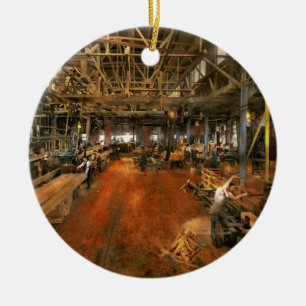 Ornamento De Cerâmica Woodworker - Conselho Stiff 1905