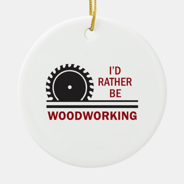 ORNAMENTO DE CERÂMICA WOODWORKING (Frente)