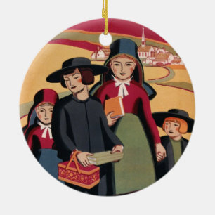 Ornamento De Cerâmica WPA Viagens vintage Poster Rural Pensilvânia