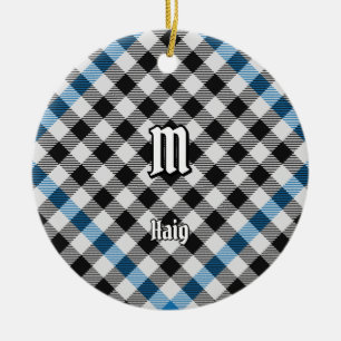 Ornamento De Cerâmica Xadrez Clan Haig Verificar Tartan