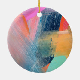 Ornamento De Cerâmica Xadrez de cores