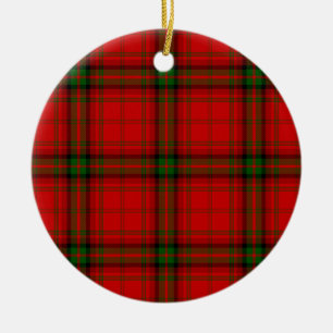 Ornamento De Cerâmica Xadrez verde-tartan MacDougall