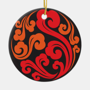 Ornamento De Cerâmica Xangai Moon Chinês Bistro & Bar 05