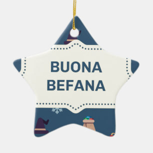 Ornamento De Cerâmica xmas buona Befana