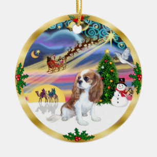 Ornamento De Cerâmica Xmas Magic - Blenheim Cavalier