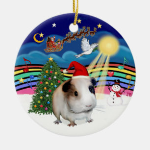 Ornamento De Cerâmica Xmas Music 3 - Guiné Pig #1