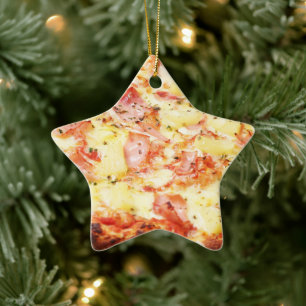 ORNAMENTO DE CERÂMICA XMAS PIZZA
