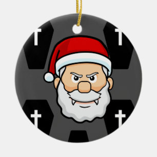 Ornamento De Cerâmica xmas vampiro santa claus caixões