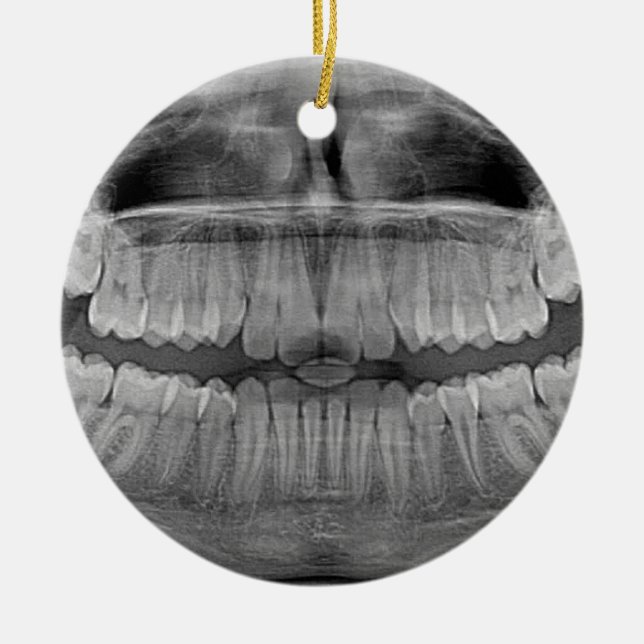 Ornamento De Cerâmica Xray Smile (Frente)