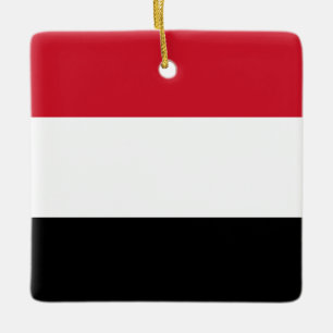 Ornamento De Cerâmica Yemen Flag