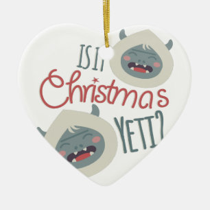 Ornamento De Cerâmica Yeti do Natal