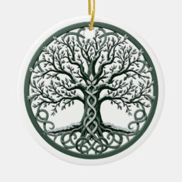 Ornamento De Cerâmica Yggdrasil Celtic Tree of Life Ornament