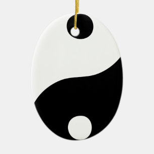 Ornamento De Cerâmica Yin Yang
