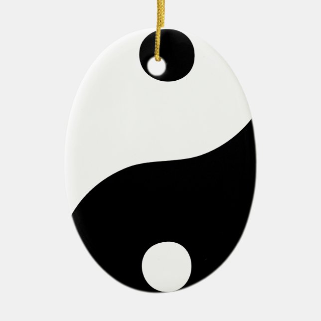 Ornamento De Cerâmica Yin Yang (Frente)