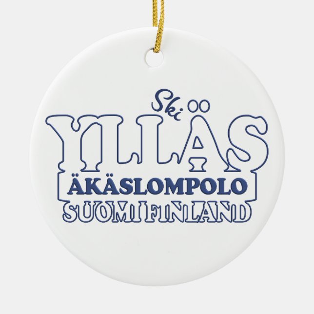 ORNAMENTO DE CERÂMICA YLLÄS FINLAND (Frente)