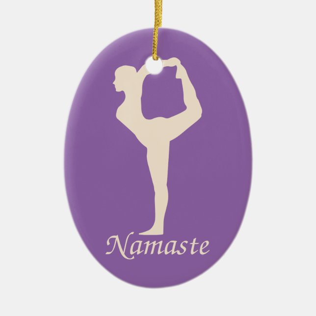Ornamento De Cerâmica Yoga (Frente)