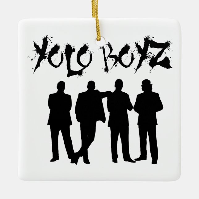 ORNAMENTO DE CERÂMICA YOLO BOYZ (Frente)