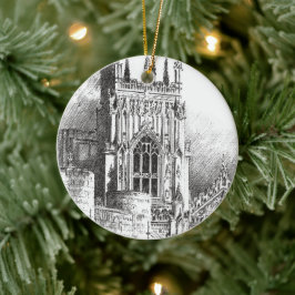 Ornamento De Cerâmica York Minster -