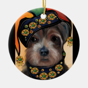 ORNAMENTO DE CERÂMICA YORKIE POO