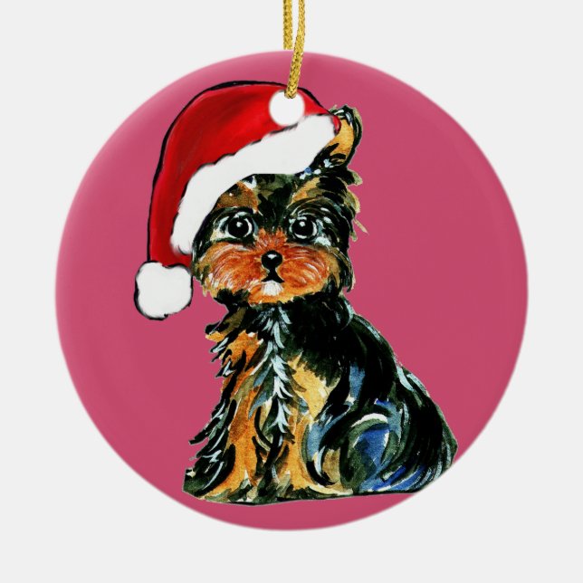 ORNAMENTO DE CERÂMICA YORKIE POO (Frente)