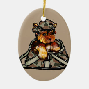 ORNAMENTO DE CERÂMICA YORKIE POO
