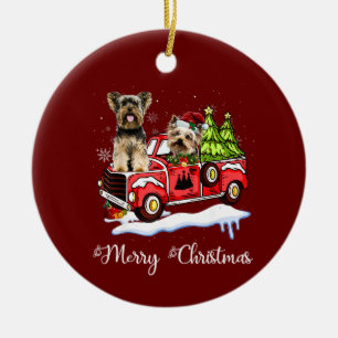 Ornamento De Cerâmica Yorkshire Terrier Natal