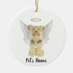 Ornamento De Cerâmica Yorkshire Terrier Yorkie Simpatia Memorial