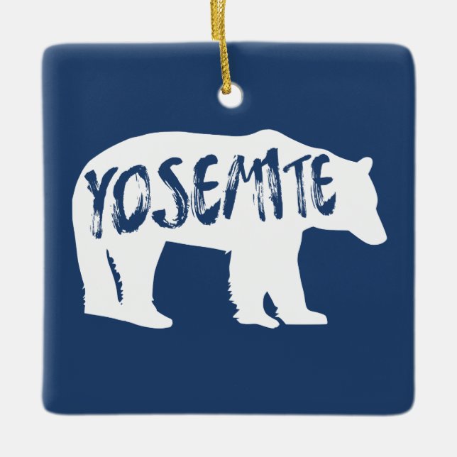 Ornamento De Cerâmica Yosemite Bear (Frente)