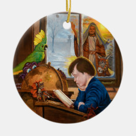 Ornamento De Cerâmica Young Ebeneezer