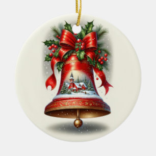 Ornamento De Cerâmica Yuletide Carol Bell