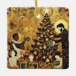 Ornamento De Cerâmica Yuletide Joy