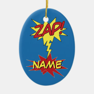 Ornamento De Cerâmica ZAP! ornamenr personalizado
