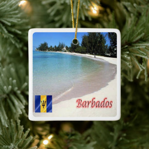 Ornamento De Cerâmica zBB007 BARBADOS The Beach, Sea View,