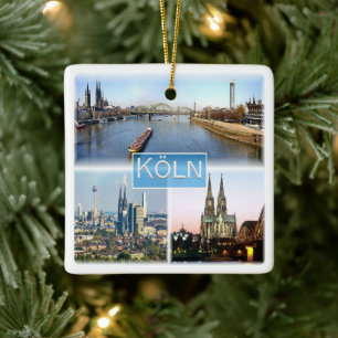 Ornamento De Cerâmica zDE025 COLOGNE KÖLN Alemanha, Europa