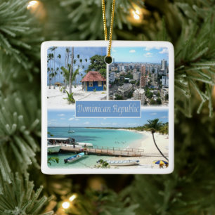 Ornamento De Cerâmica zDO005 REPÚBLICA DOMINICANA, Mosaico, América,