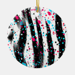 Ornamento De Cerâmica Zebra
