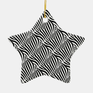 Ornamento De Cerâmica Zebra Design on
