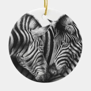Ornamento De Cerâmica Zebra Ornament