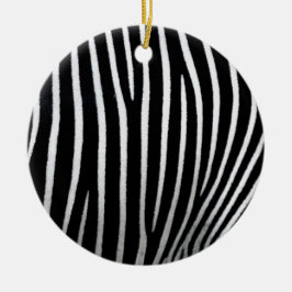Ornamento De Cerâmica Zebra Skin