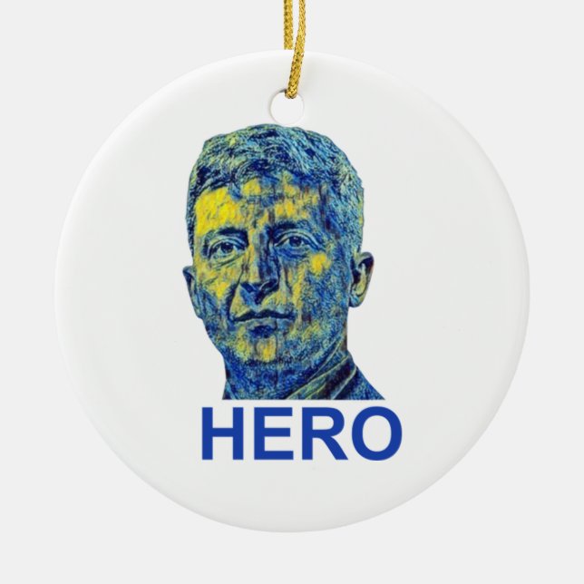 Ornamento De Cerâmica Zelensky Hero (Frente)