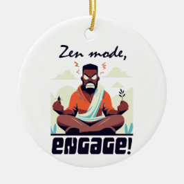 Ornamento De Cerâmica Zen Mode, Engage! ⚡ Adultação é uma falha