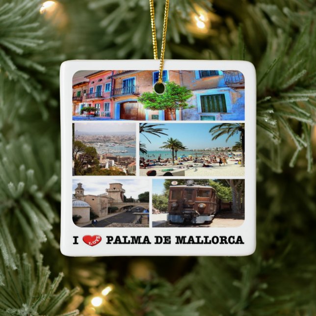 Ornamento De Cerâmica zES020 PALMA DE MALLORCA, Espanha, (Árvore)