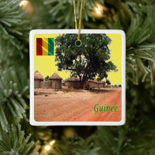 Ornamento De Cerâmica zGN009 GUINÉ, aldeia de Siguiri, África,