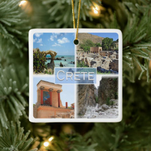 Ornamento De Cerâmica zGR021 mistura de CRETA, Grécia, Europa,